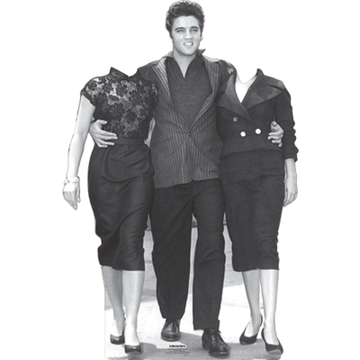 Elvis Stand-In 2 Women Cardboard Cutout