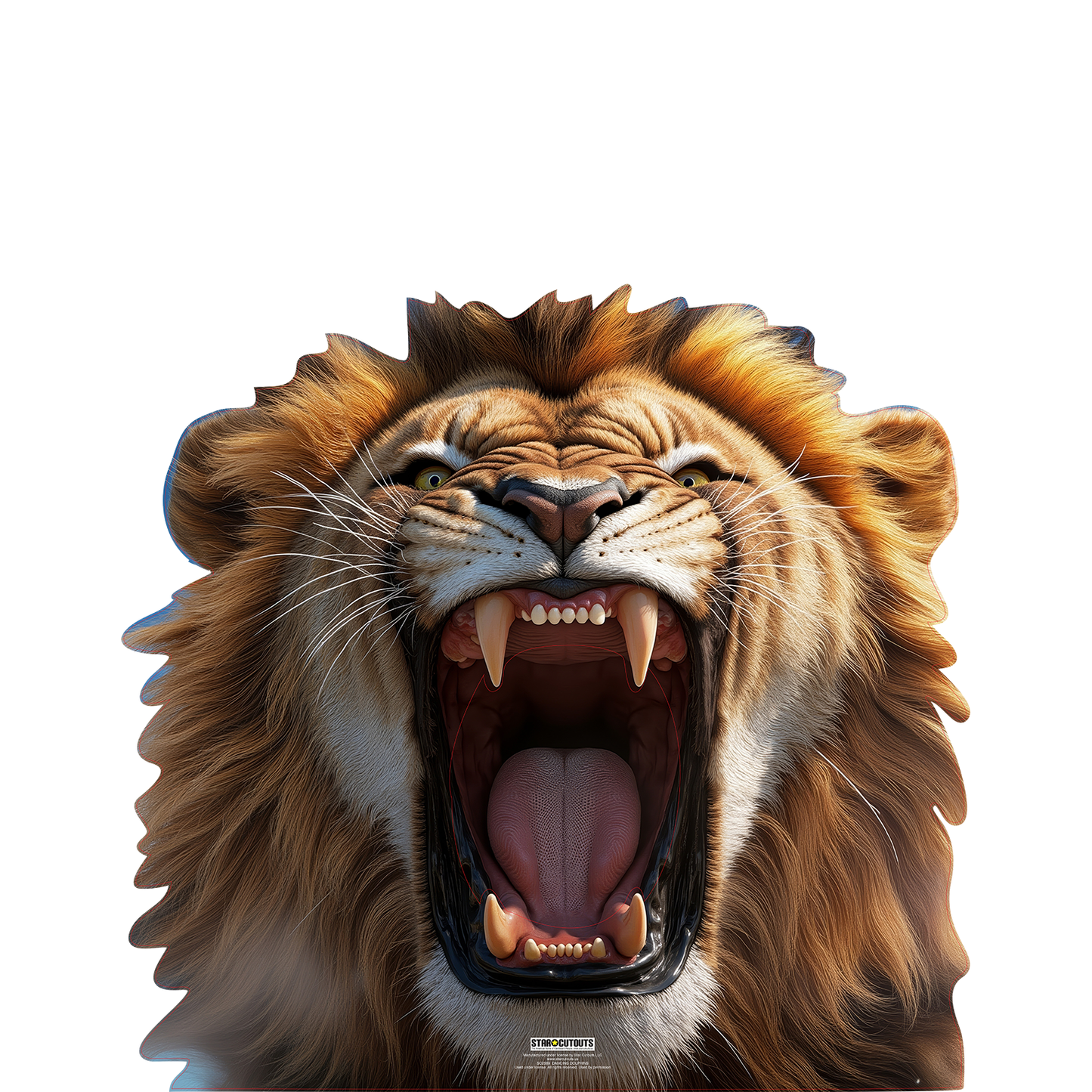 Lion Head Stand-in Cardboard Cutout