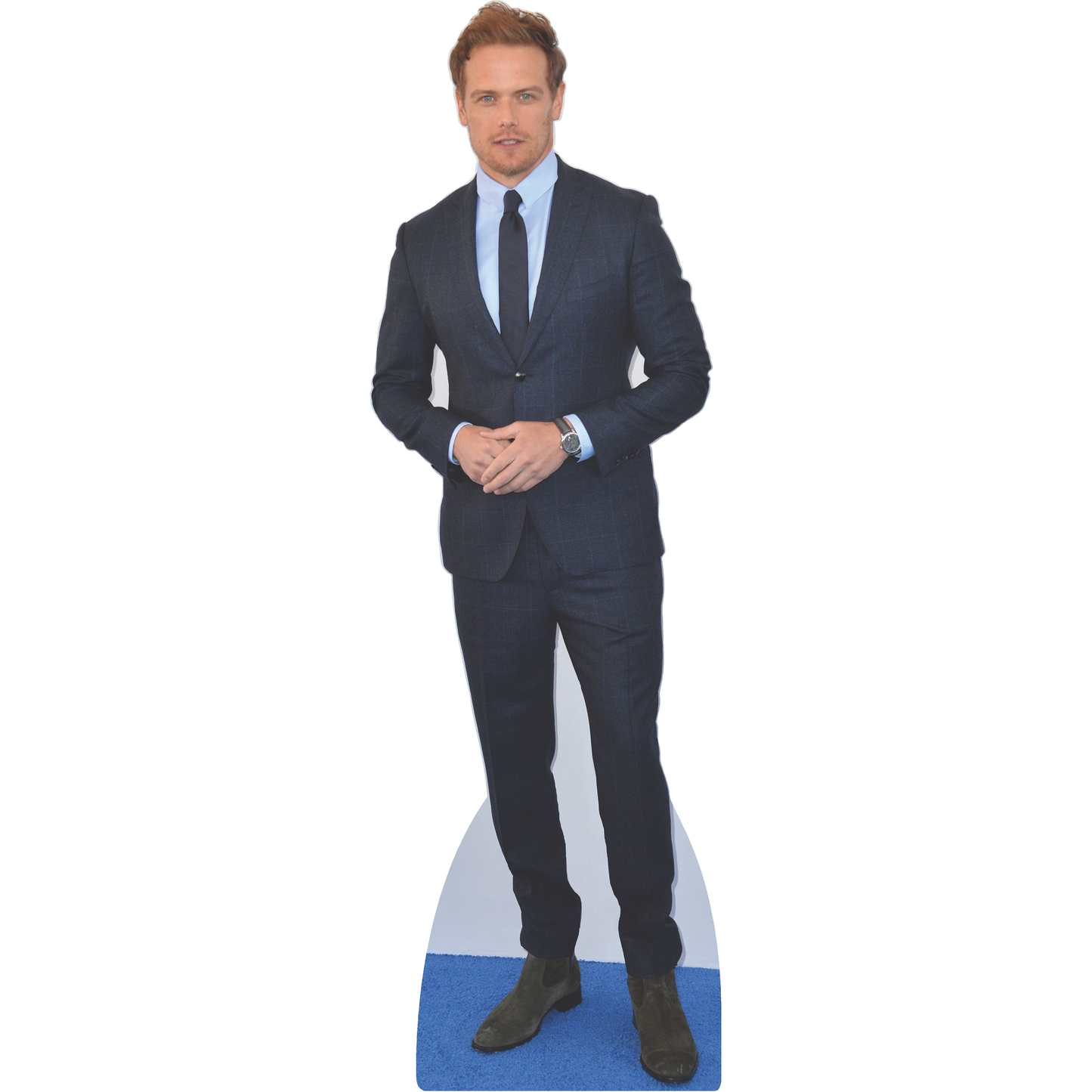 Sam Heughan Blue Carpet Cardboard Cutout