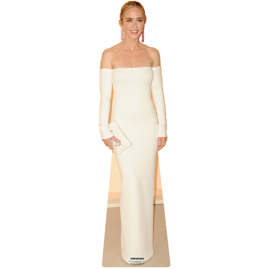Emily Blunt White Gown Cardboard Cutout Standee Standup
