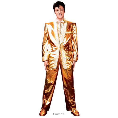 Elvis Presley Gold Lame Cardboard Cutout