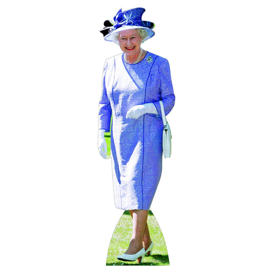 Queen Elizabeth Lilac Dress Cardboard Cutout