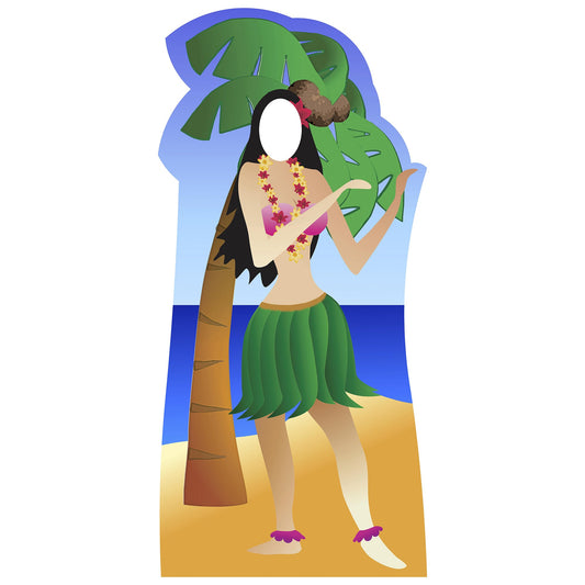 Hula Girl Cardboard Cutout