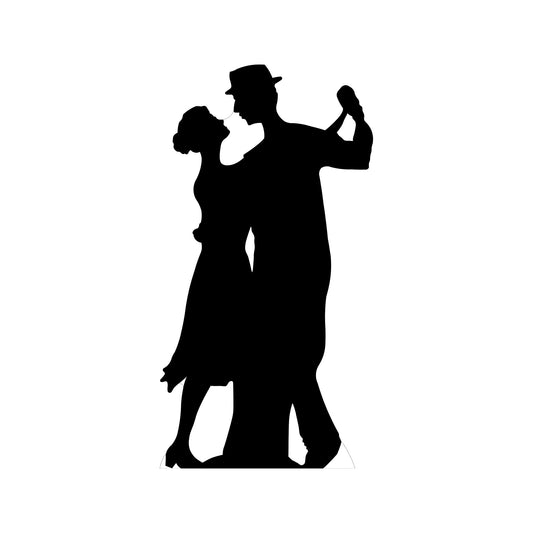 Salsa Dancer Silhouette Cardboard Cutout