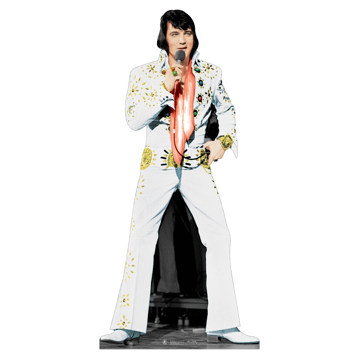 Elvis White Jumpsuit Cardboard Cutout