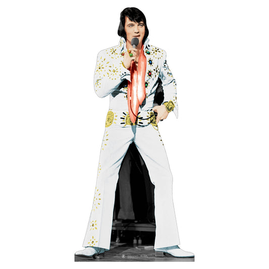 Elvis White Jumpsuit Cardboard Cutout