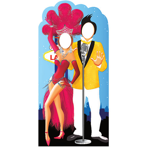 Vegas Couple Stand In Cardboard Cutout