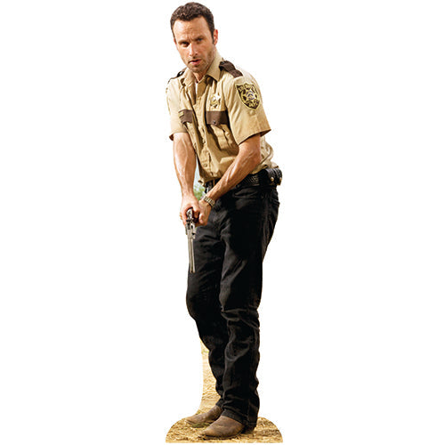 Rick Grimes Holding Pistol Cardboard Cutout