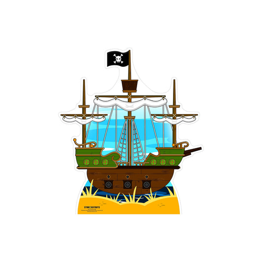Pirate Ship Cardboard Cutout