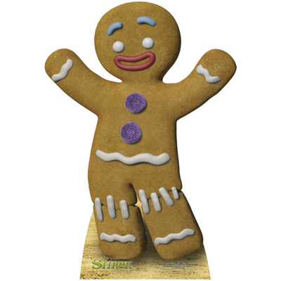 Gingerbread Man Shrek Cardboard Cutout