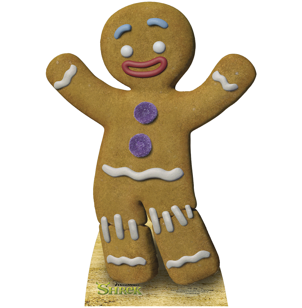 Gingerbread Man Shrek Cardboard Cutout