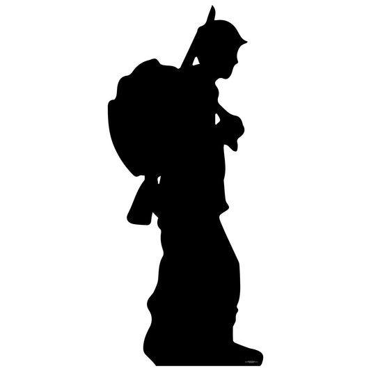 Soldier Silhouette Cardboard Cutout