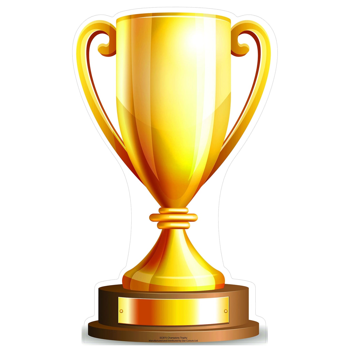 Small Champions Trophy Cardboard Cutout