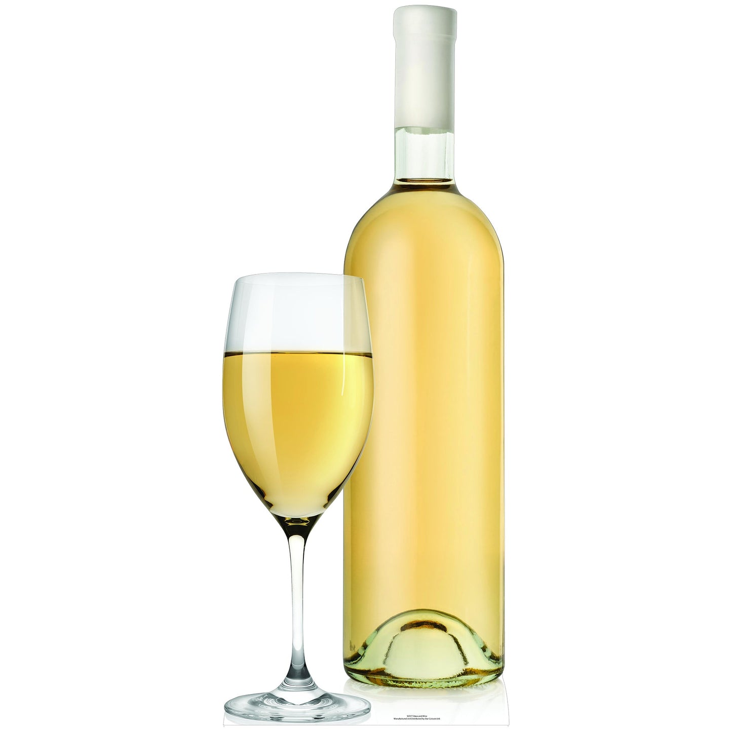 Glass Wine Bottle Cardboard Cutout