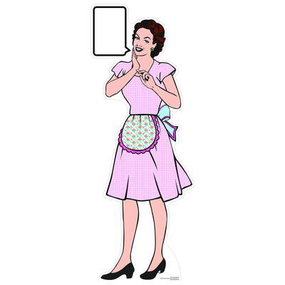 1950s House Wife Cardboard Cutout