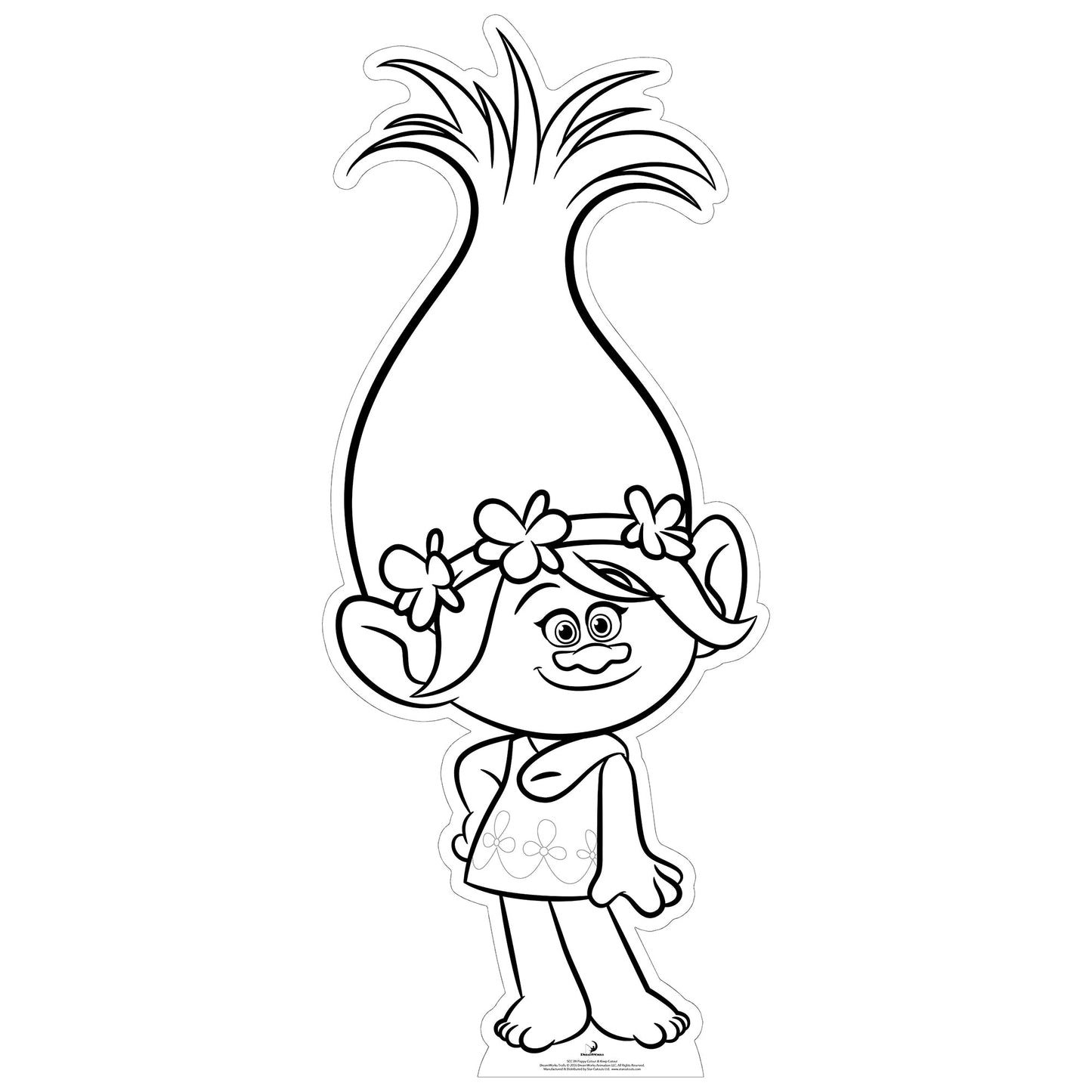 Poppy Color In Cardboard Cutout