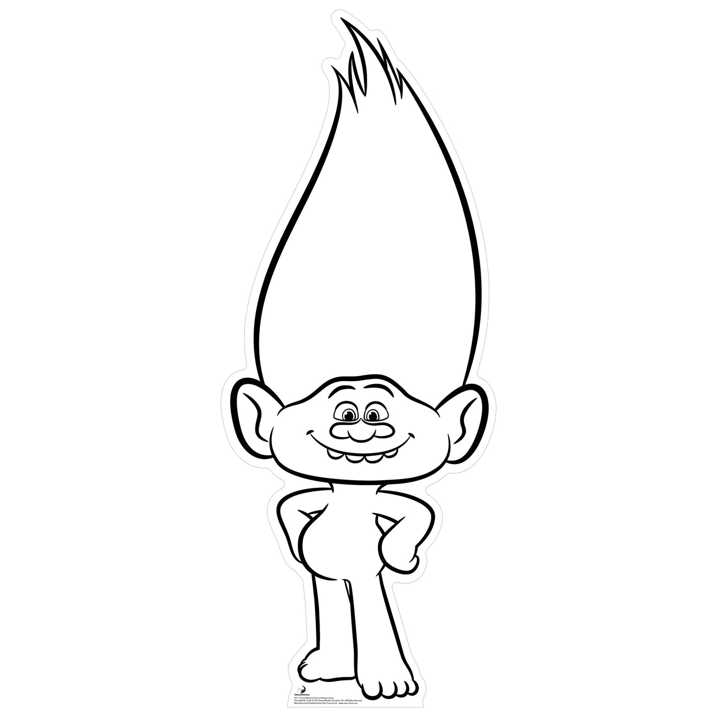 Guy Diamond Color In Cardboard Cutout