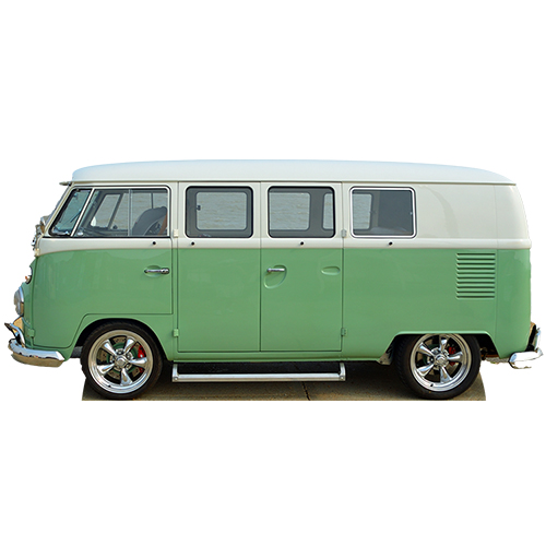 Green Van Cardboard Cutout