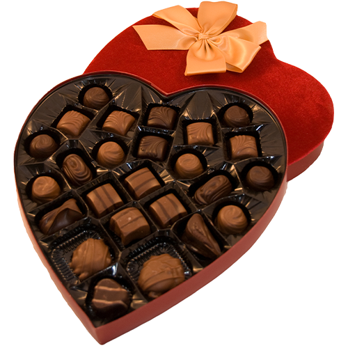 Box of Valentines Chocolate Cardboard Cutout