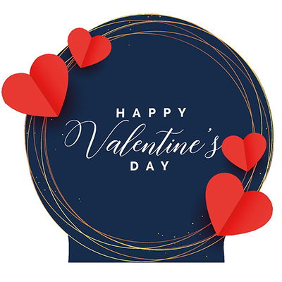 Happy Valentines day Cardboard Cutout