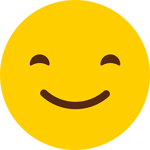 Smiling Emoji Cardboard Cutout
