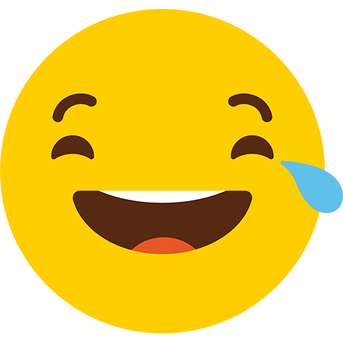 Cry Laughing Emoji Cardboard Cutout