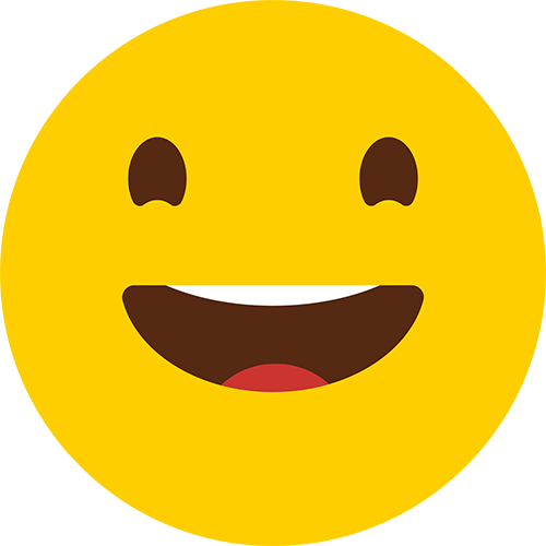 Happy Stare Emoji Cardboard Cutout