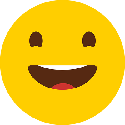 Happy Stare Emoji Cardboard Cutout