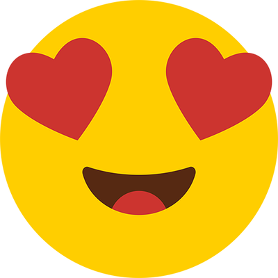 Heart Eyes Emoji Cardboard Cutout