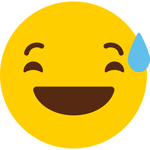 Relief Emoji Cardboard Cutout