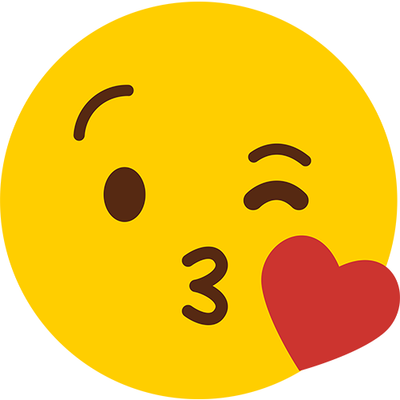 Blowing Kisses Emoji Cardboard Cutout