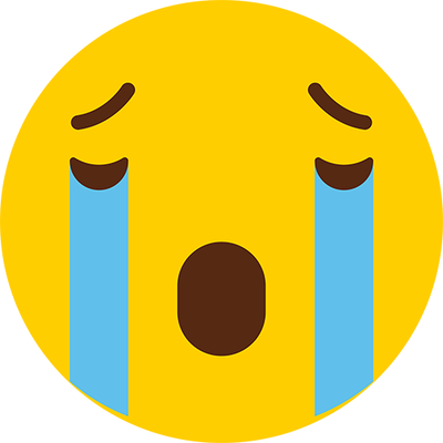 Crying Emoji Cardboard Cutout