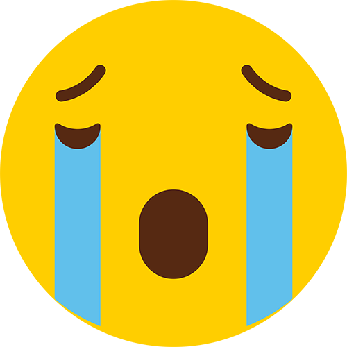 Crying Emoji Cardboard Cutout
