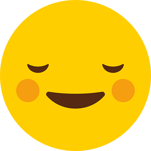 Blushing Emoji Cardboard Cutout