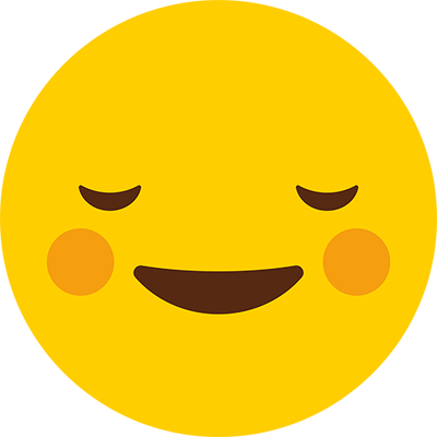 Blushing Emoji Cardboard Cutout