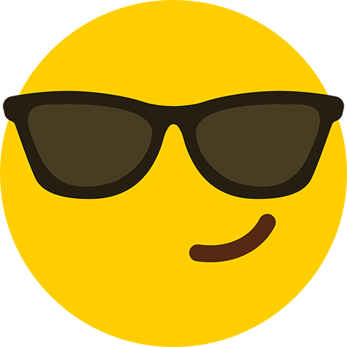 Sunglasses Emoji Cardboard Cutout