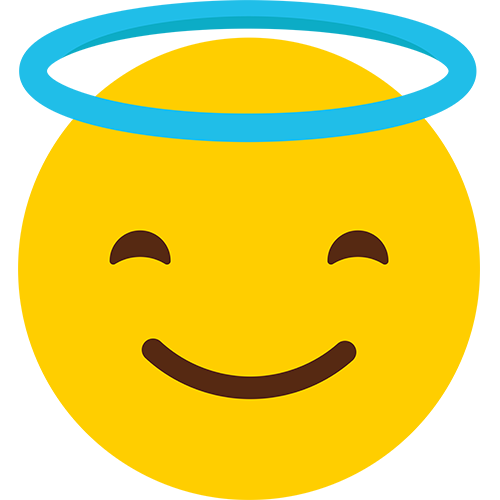 Angel Emoji Cardboard Cutout