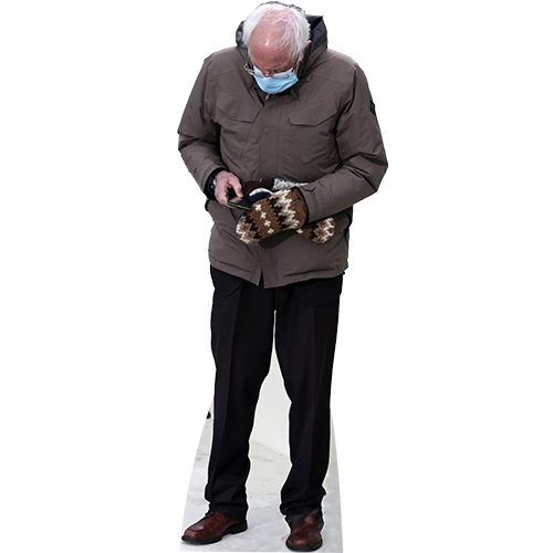 Bernie Sanders mittens MEME Cardboard Cutout