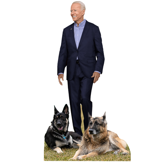 Joe Biden and His Dogs Cardboard Cutout