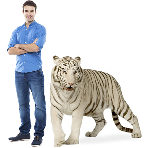 White Tiger Cardboard Cutout