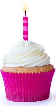 Pink Cupcake Cardboard Cutout