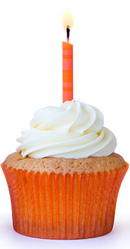 Orange Cupcake Cardboard Cutout