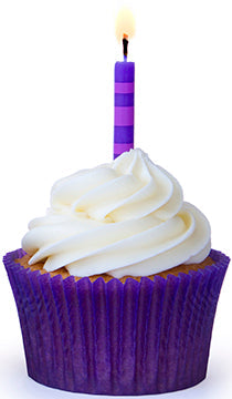Purple Cupcake Cardboard Cutout