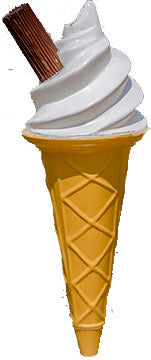 Ice Cream Cone Cardboard Cutout