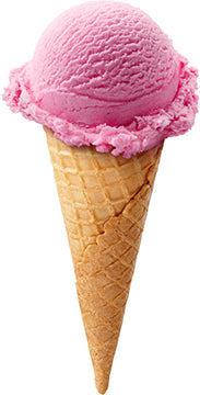 Strawberry Ice Cream Cardboard Cutout