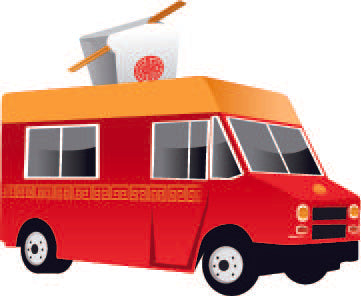 Chinese Food Truck Cardboard Cutout