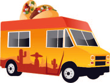 Taco Food Truck Cardboard Cutout
