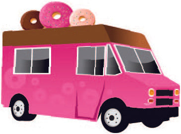 Donut Food Truck Cardboard Cutout