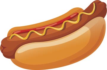 Hot Dog Cardboard Cutout