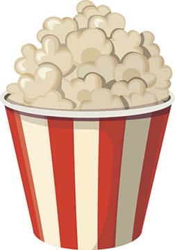 Popcorn Bucket Cardboard Cutout